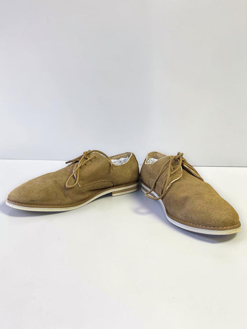 CASUAL SUEDE DERBY SHOES – OLIVE KHAKI