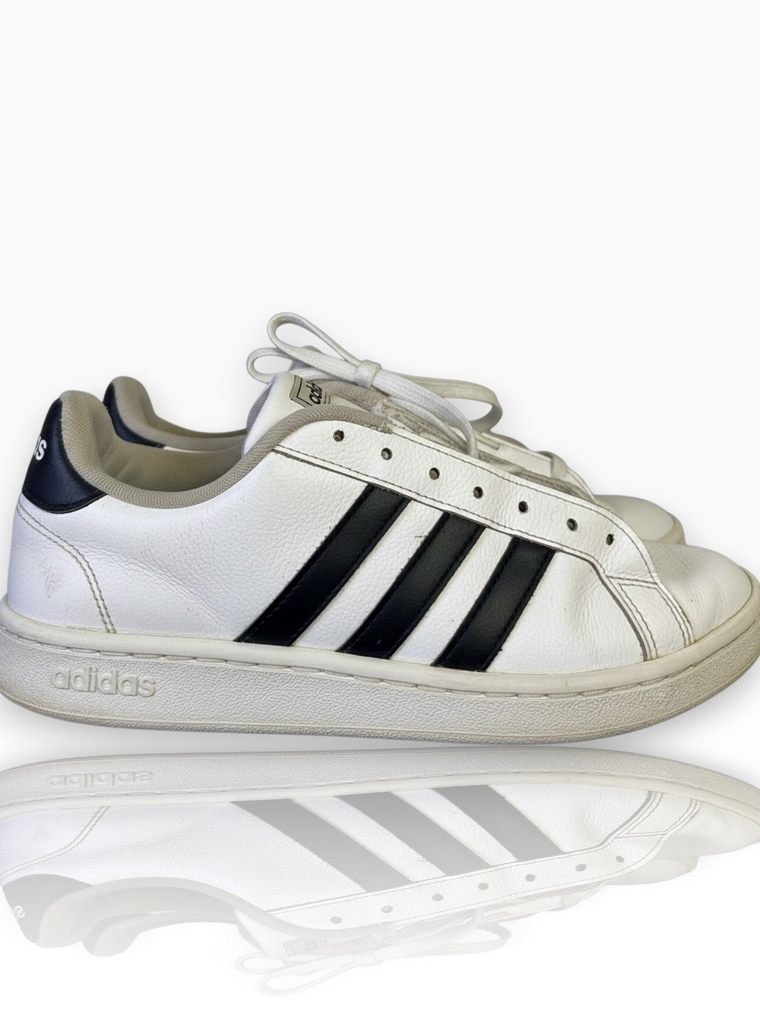 Adidas Grand Court Base ‘White & Black’ Lifestyle Sneakers
