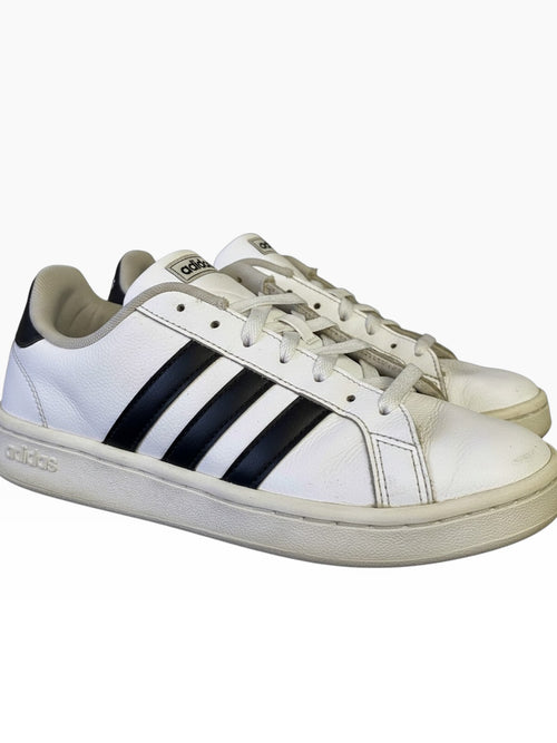 Adidas Grand Court Base ‘White & Black’ Lifestyle Sneakers